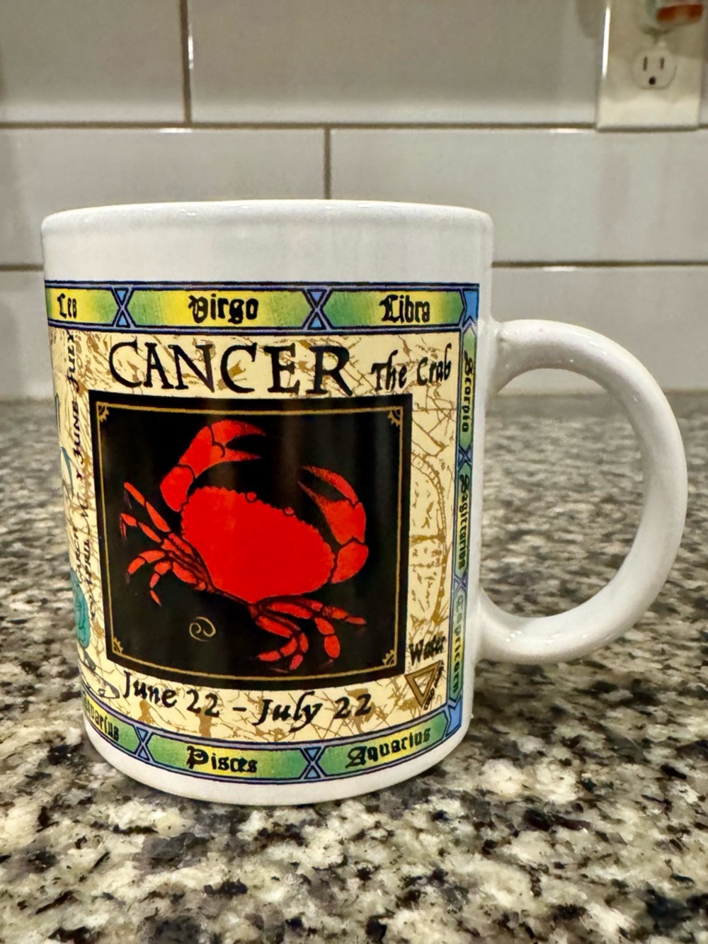 Cancer The Crab Zodiac Astrology Coffee Tea Mug Décor 12oz 2 Sided Cup Intuitive
